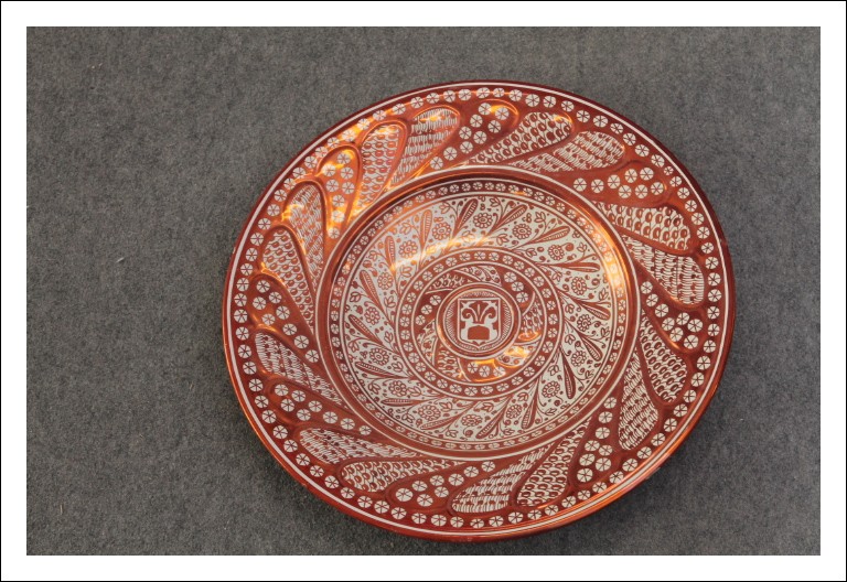   Importante Antico Piatto Lustro Cantagalli maiolica â€“ Hispanico cm 40 Firenze XIX sec pubblicato !
